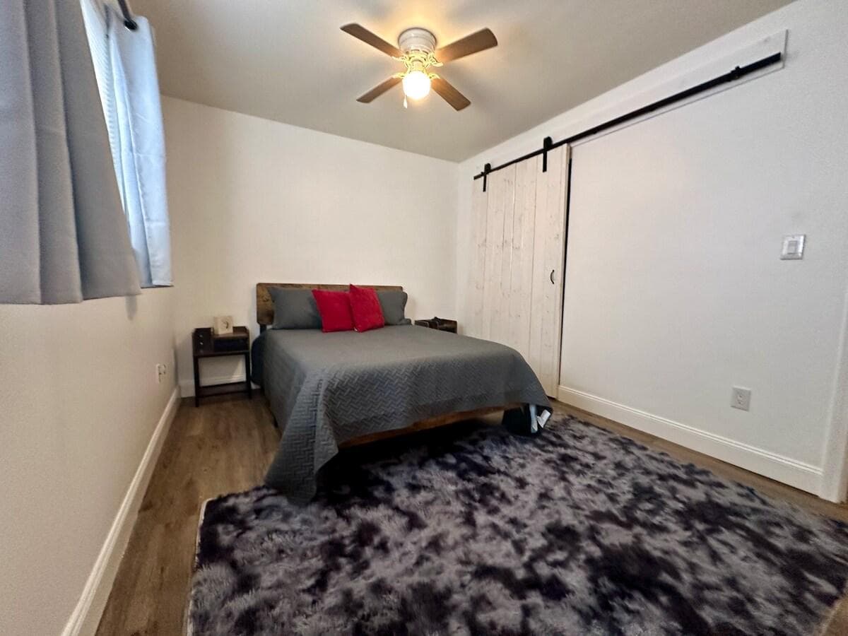 Turn on the fan for some relaxing breeze.